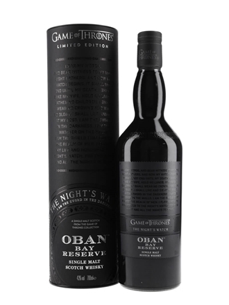 Oban Bay Reserve Game of Thrones Night’s Watch bottle